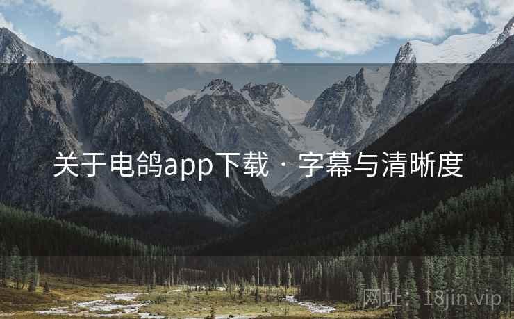 关于电鸽app下载 · 字幕与清晰度