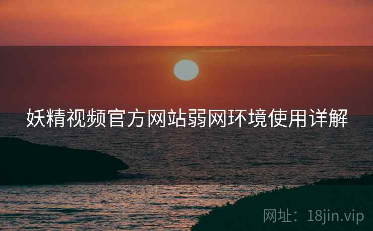 妖精视频官方网站弱网环境使用详解