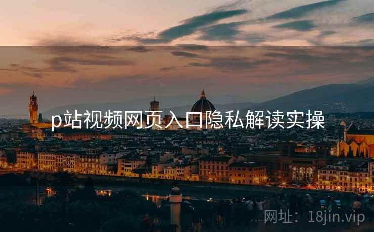 p站视频网页入口隐私解读实操