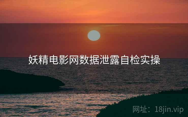 妖精电影网数据泄露自检实操