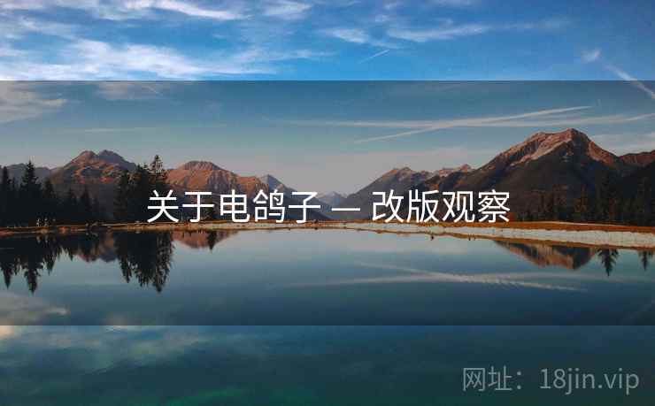 关于电鸽子 — 改版观察