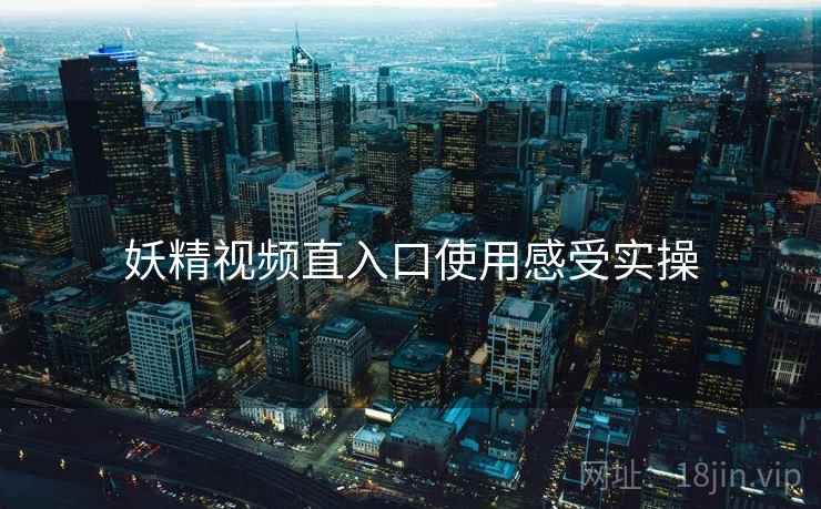 妖精视频直入口使用感受实操