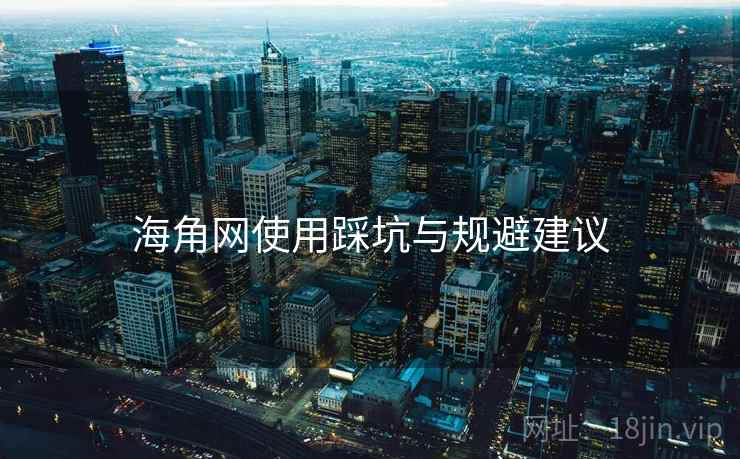 海角网使用踩坑与规避建议