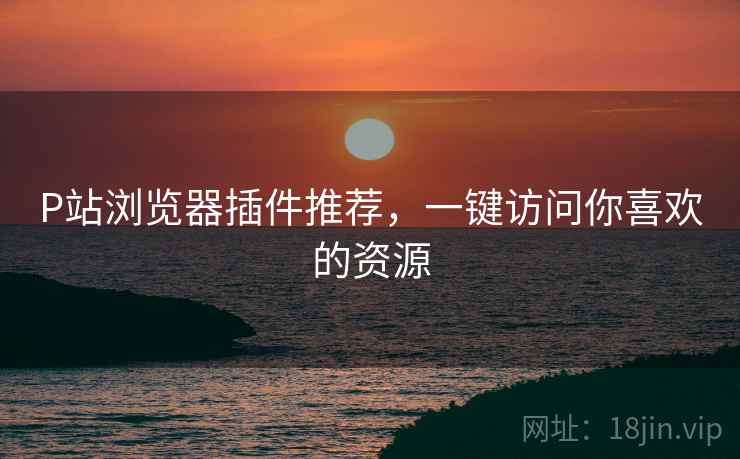 P站浏览器插件推荐，一键访问你喜欢的资源