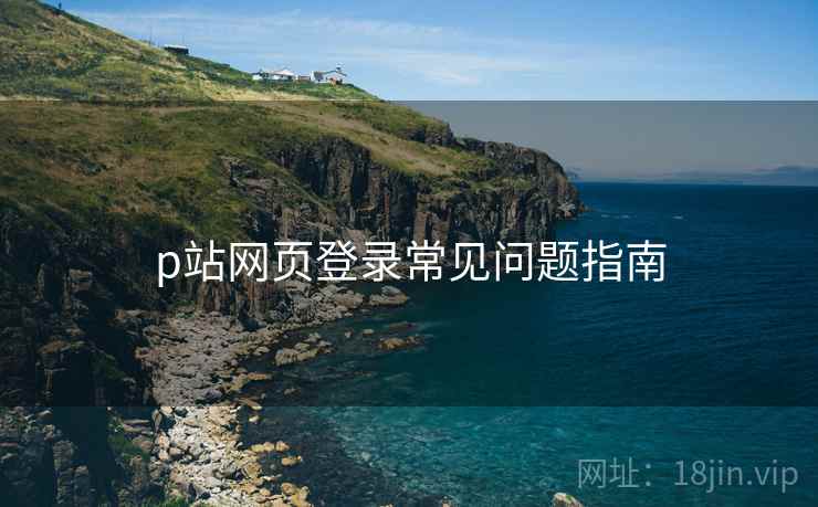 p站网页登录常见问题指南