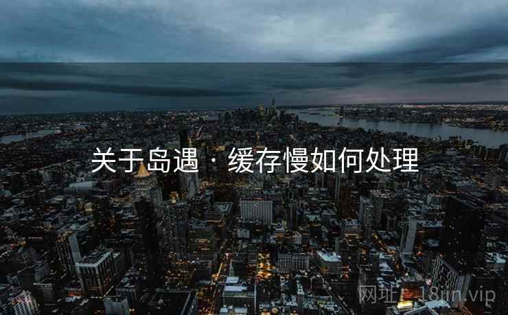 关于岛遇 · 缓存慢如何处理